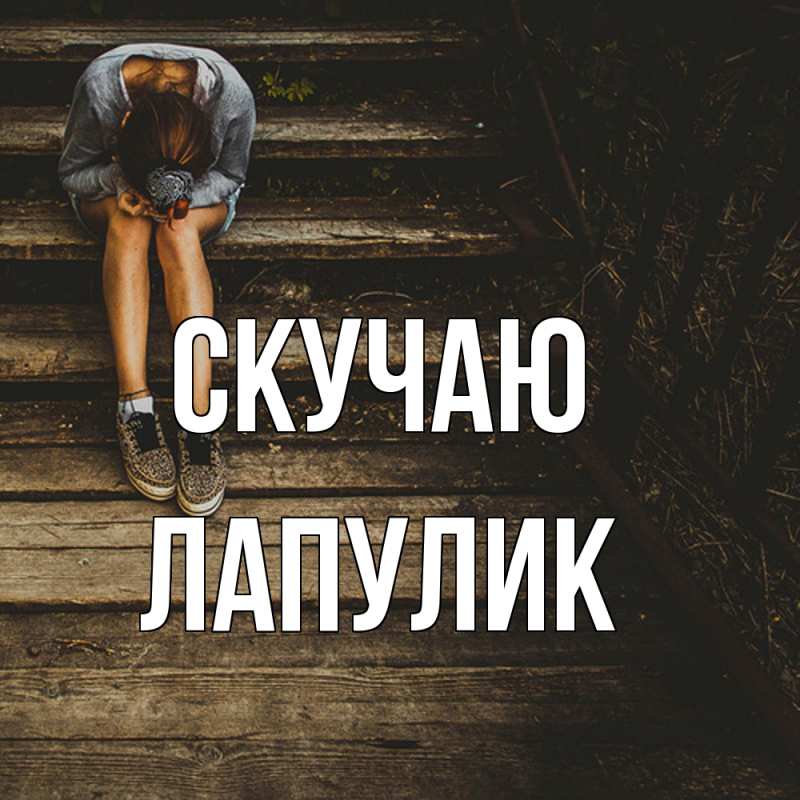 Картинка Скучаю, Лапулик