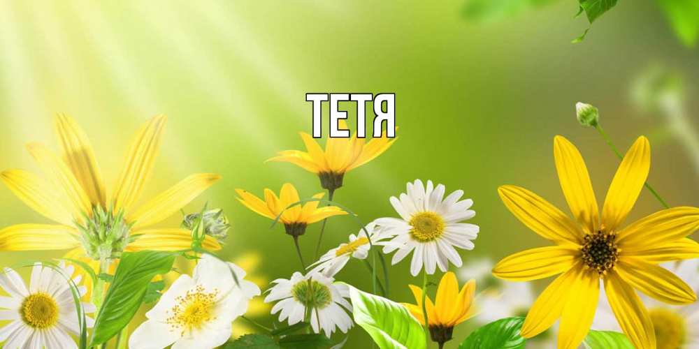 Открытка  с именем. Тетя, Главная  