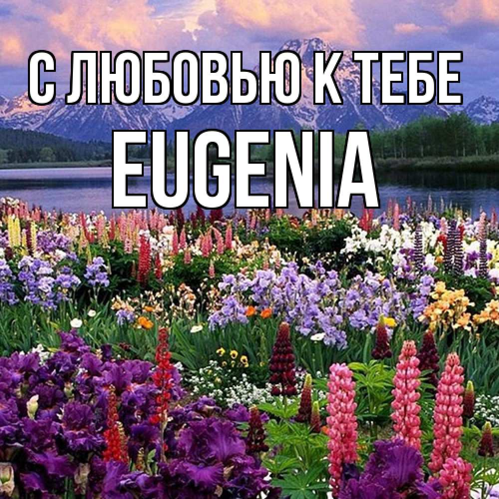 Открытка  с именем. eugenia, С любовью к тебе  