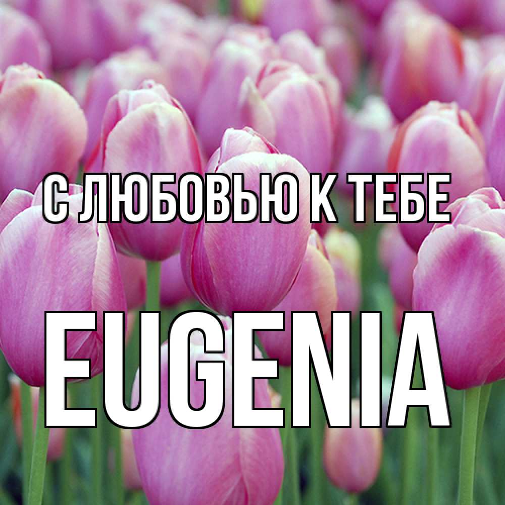 Открытка  с именем. eugenia, С любовью к тебе  