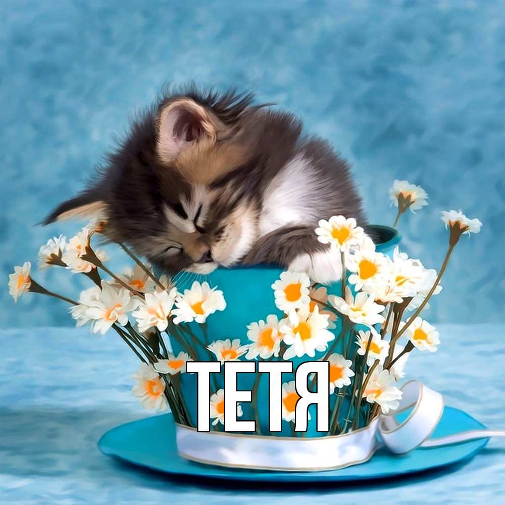 Открытка  с именем. Тетя, Главная  