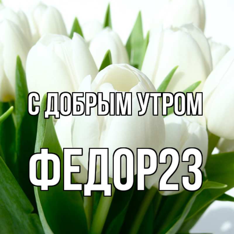 Картинка С добрым утром, Федор23