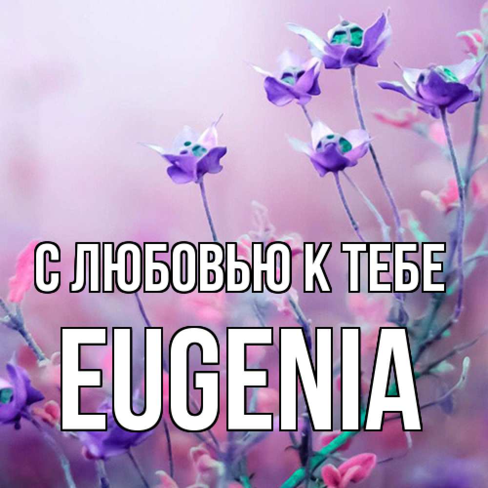 Открытка  с именем. eugenia, С любовью к тебе  