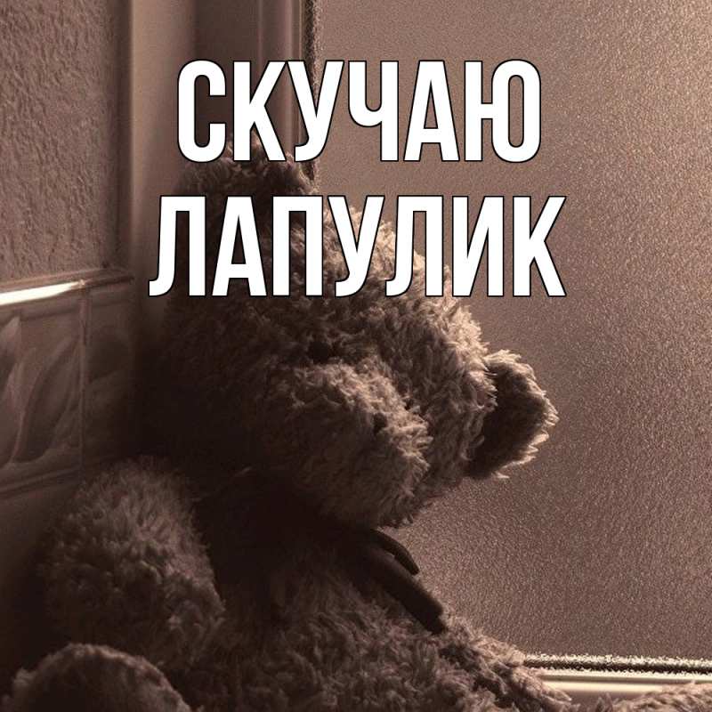 Картинка Скучаю, Лапулик