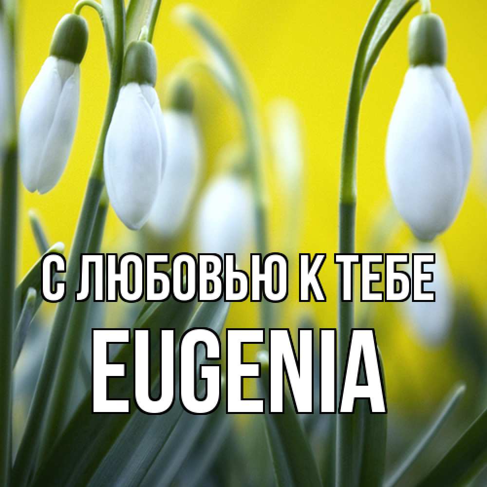 Открытка  с именем. eugenia, С любовью к тебе  