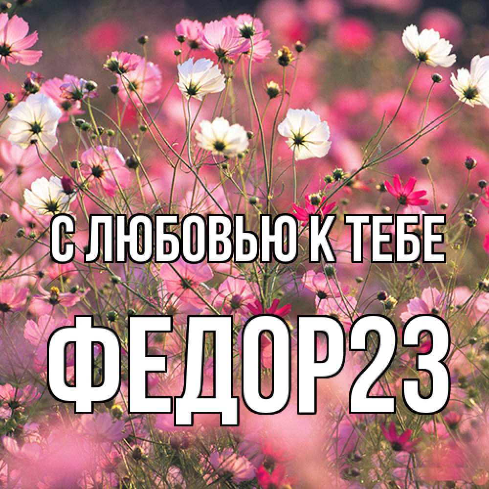 Открытка  с именем. Федор23, С любовью к тебе  