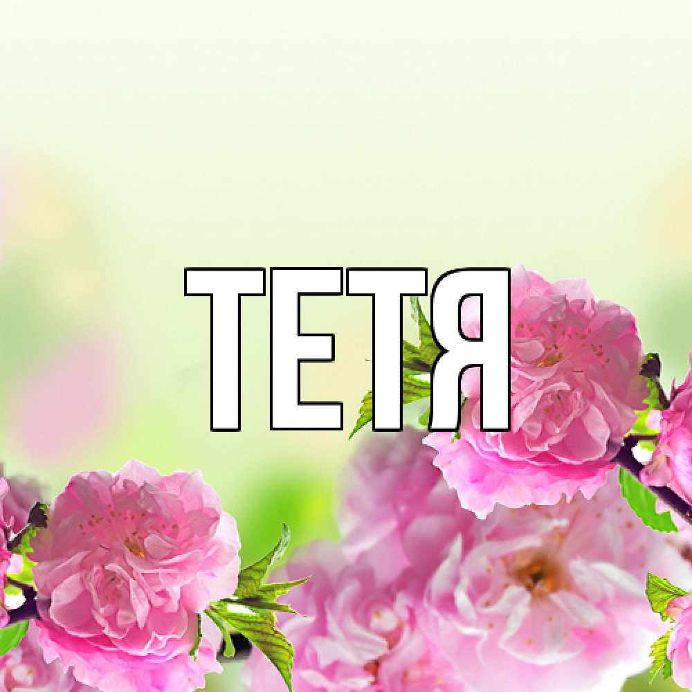 Открытка  с именем. Тетя, Главная  