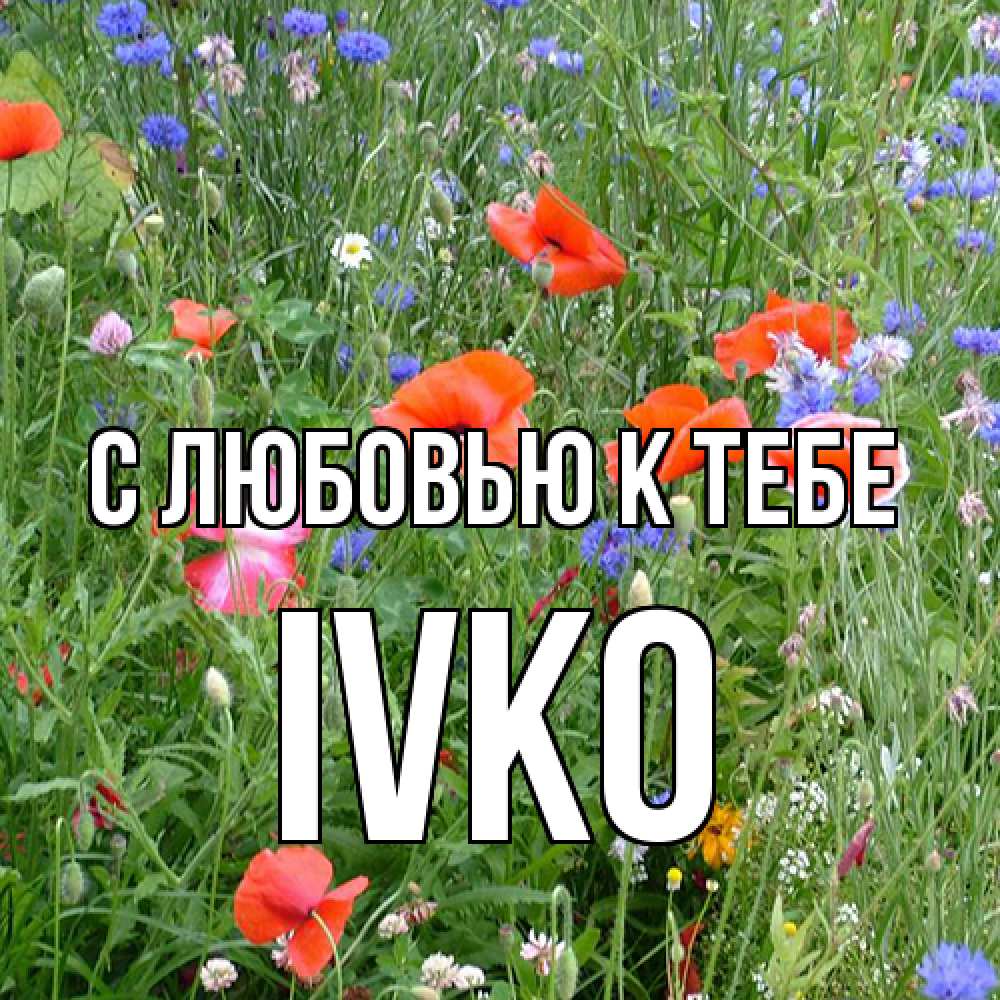 Открытка  с именем. IVKO, С любовью к тебе  