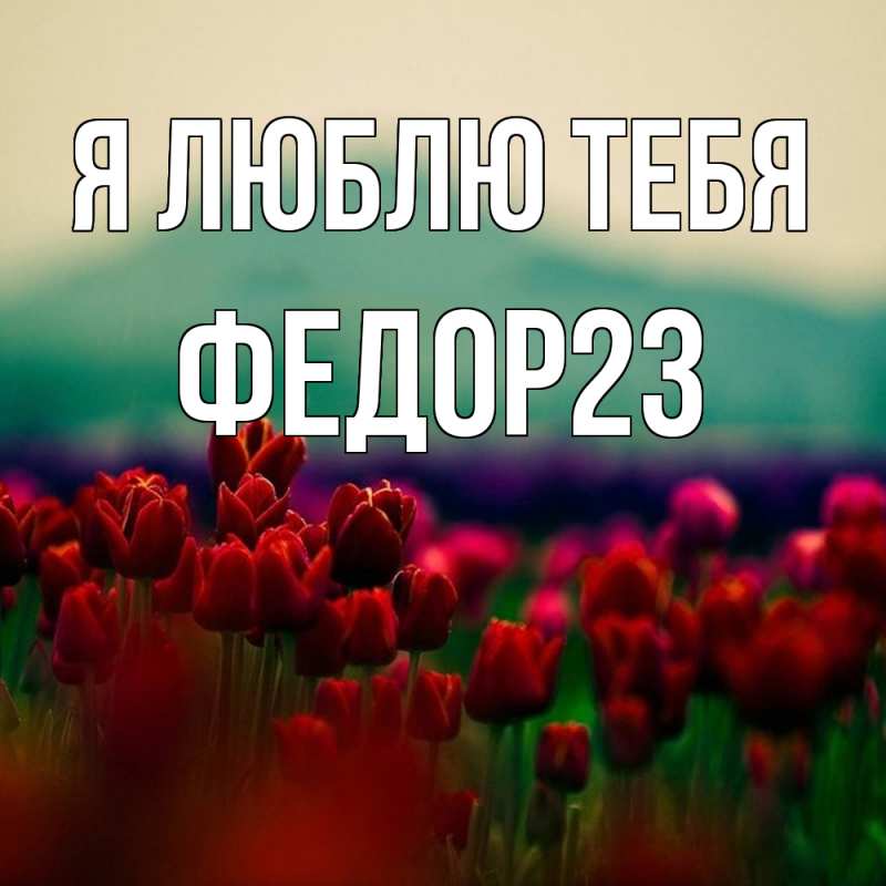Картинка Я люблю тебя, Федор23