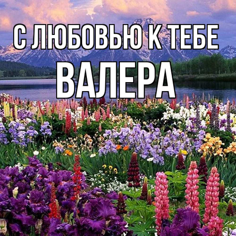 Открытка  с именем. Валера, С любовью к тебе  