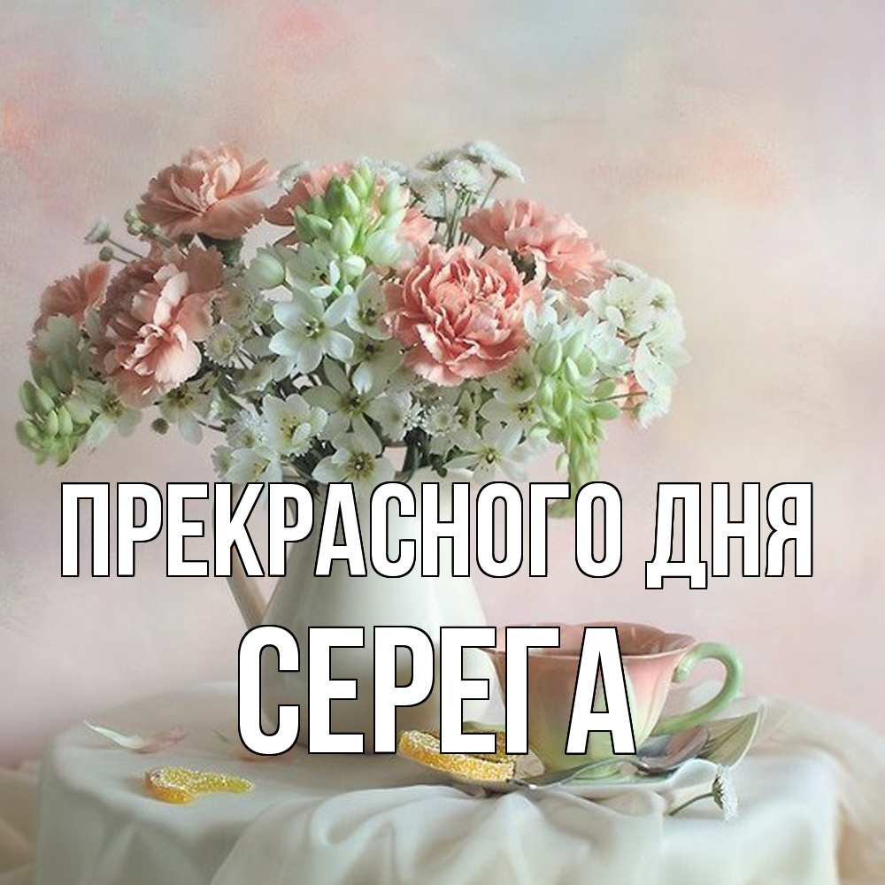 Открытка  с именем. Серега, Прекрасного дня  