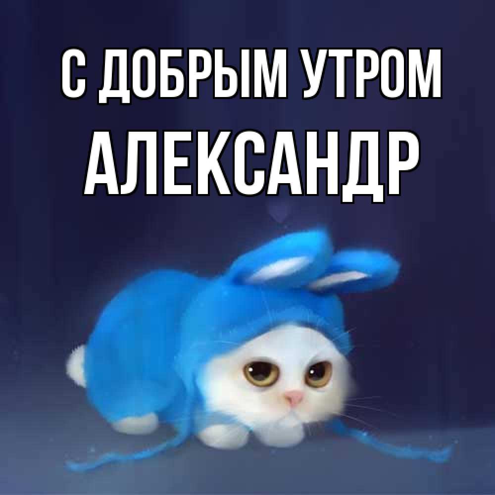 Открытка  с именем. александр, С добрым утром  