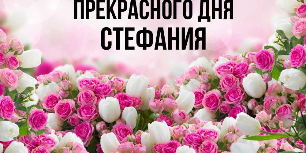 Открытка  с именем. Стефания, Прекрасного дня  