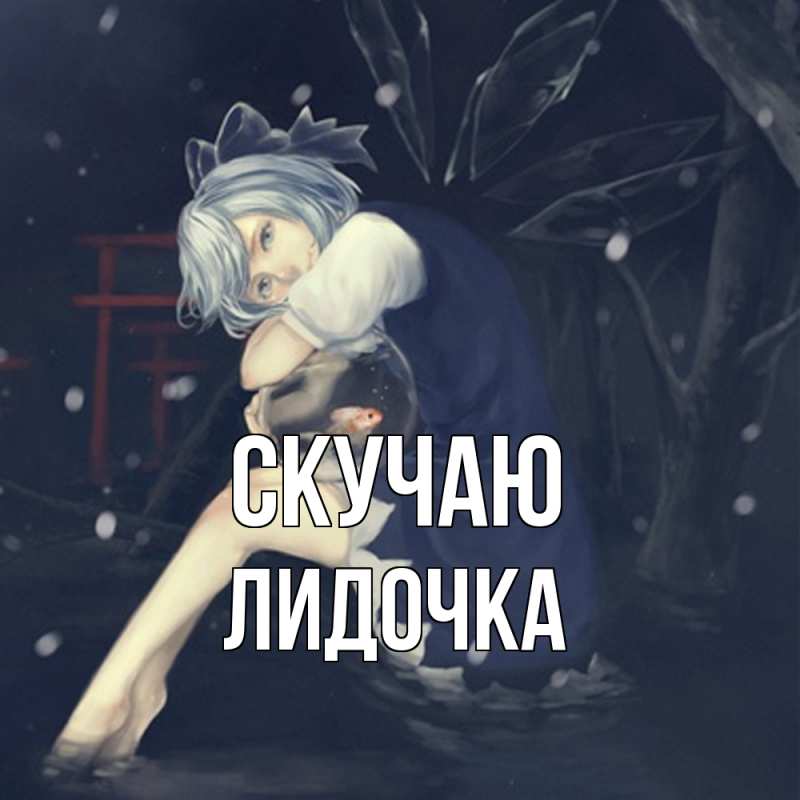 Картинка Скучаю, Лидочка