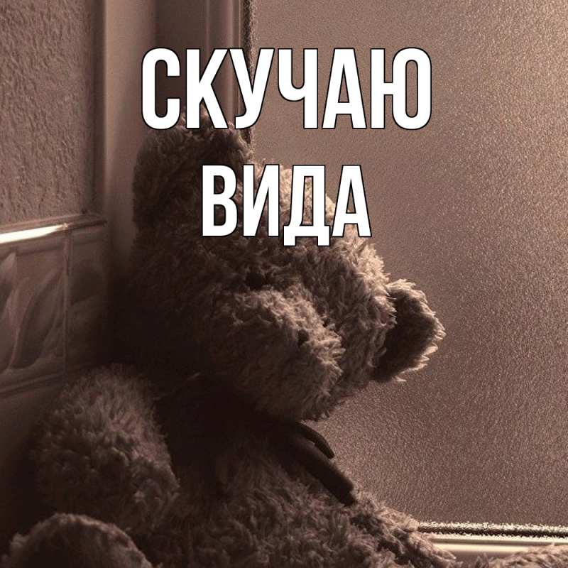 Картинка Скучаю, Вида