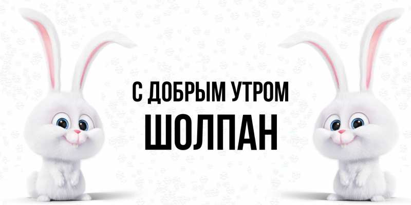Картинка С добрым утром, Шолпан