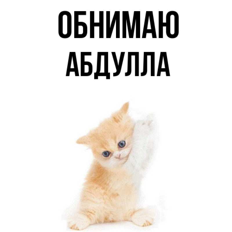 Картинка Обнимаю, Абдулла