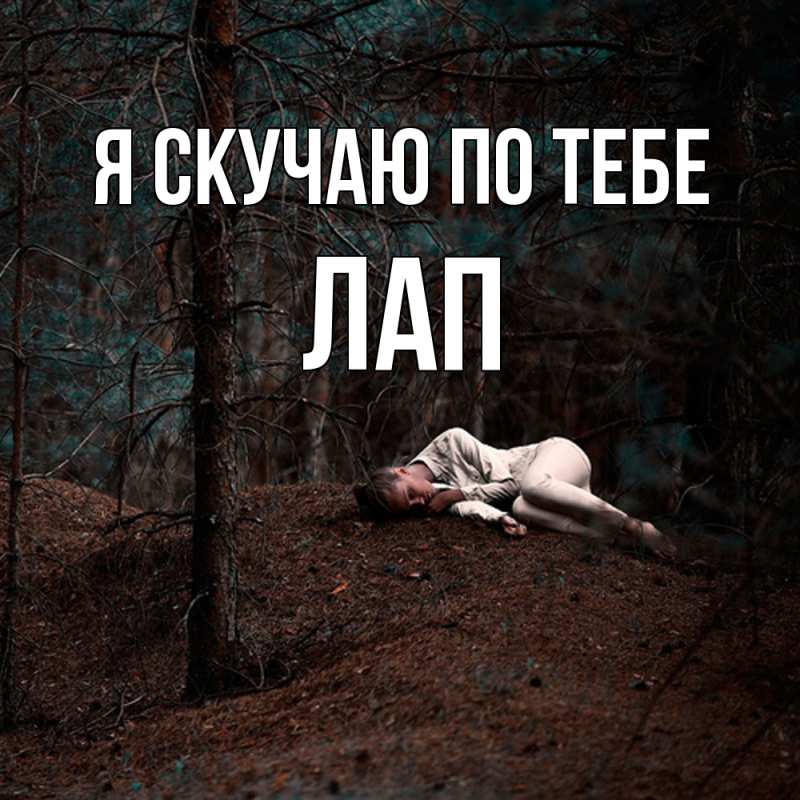 Картинка Я скучаю по тебе, Лап