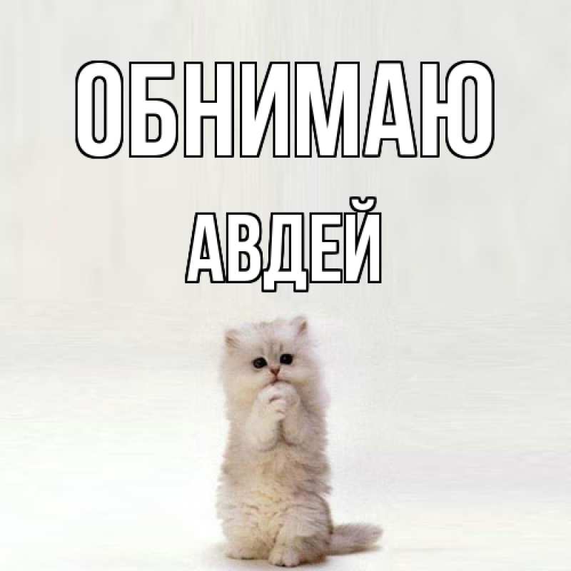 Картинка Обнимаю, Авдей