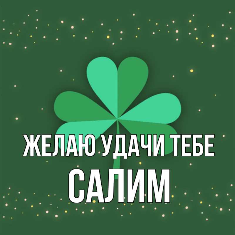 Картинка Желаю удачи тебе, Салим