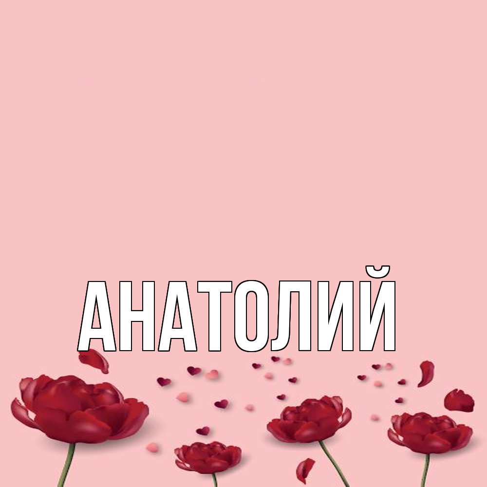 Открытка  с именем. Анатолий, Главная  