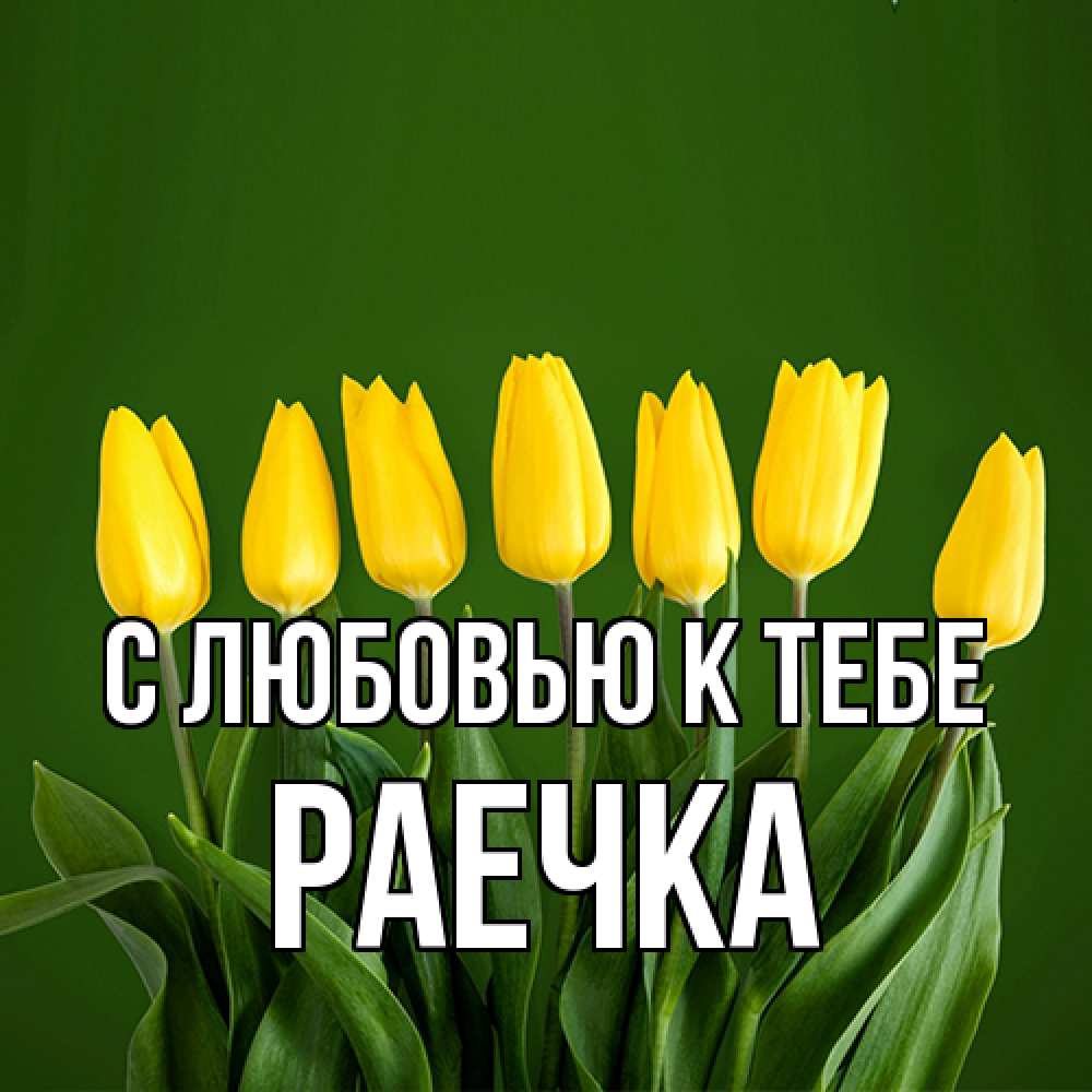 Открытка  с именем. Раечка, С любовью к тебе  