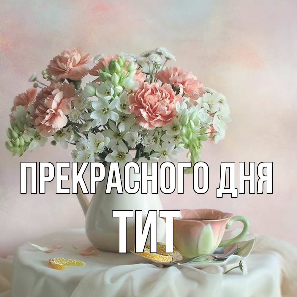 Открытка  с именем. Тит, Прекрасного дня  