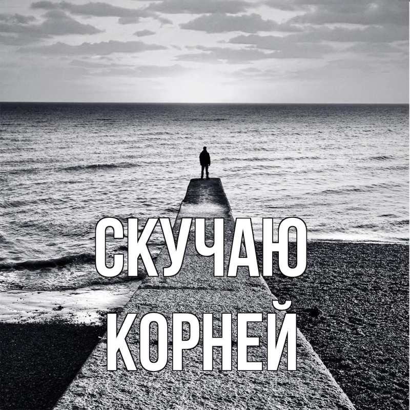 Картинка Скучаю, Корней