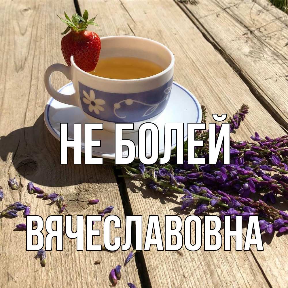 Открытка  с именем. Вячеславовна, Не болей  