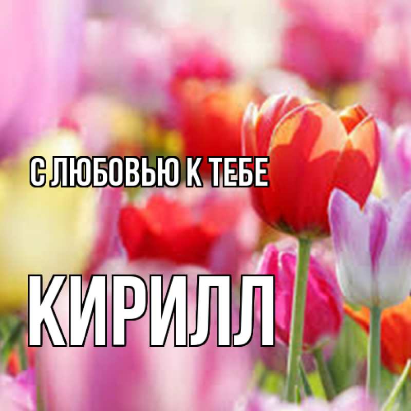 Картинка С любовью к тебе, Кирилл