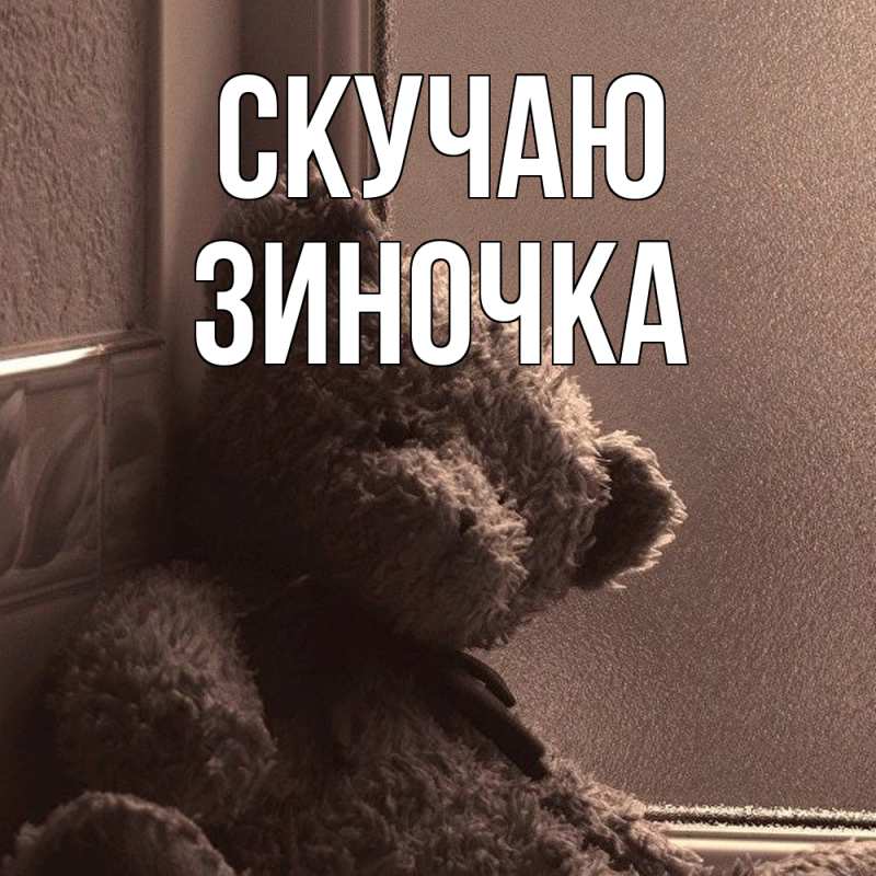 Картинка Скучаю, Зиночка
