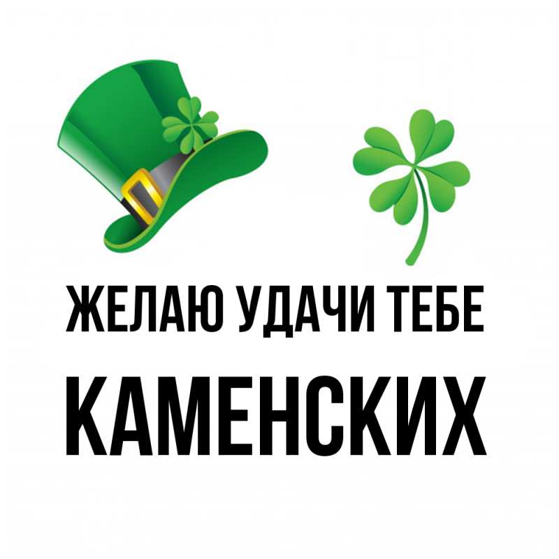 Картинка Желаю удачи тебе, Каменских