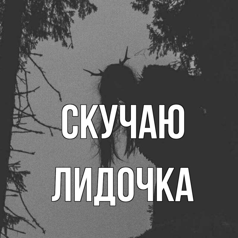 Картинка Скучаю, Лидочка