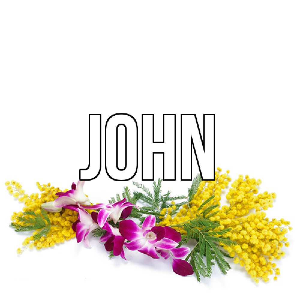 Открытка  с именем. John, Главная  