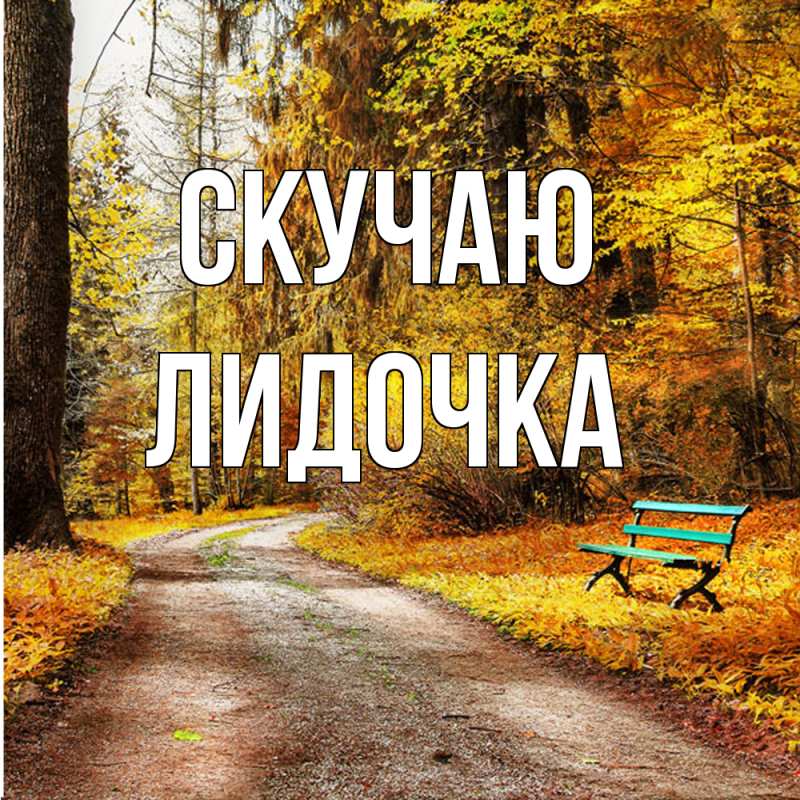 Картинка Скучаю, Лидочка