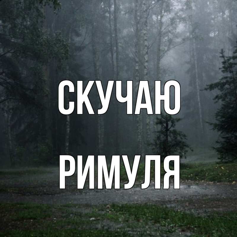 Картинка Скучаю, римуля