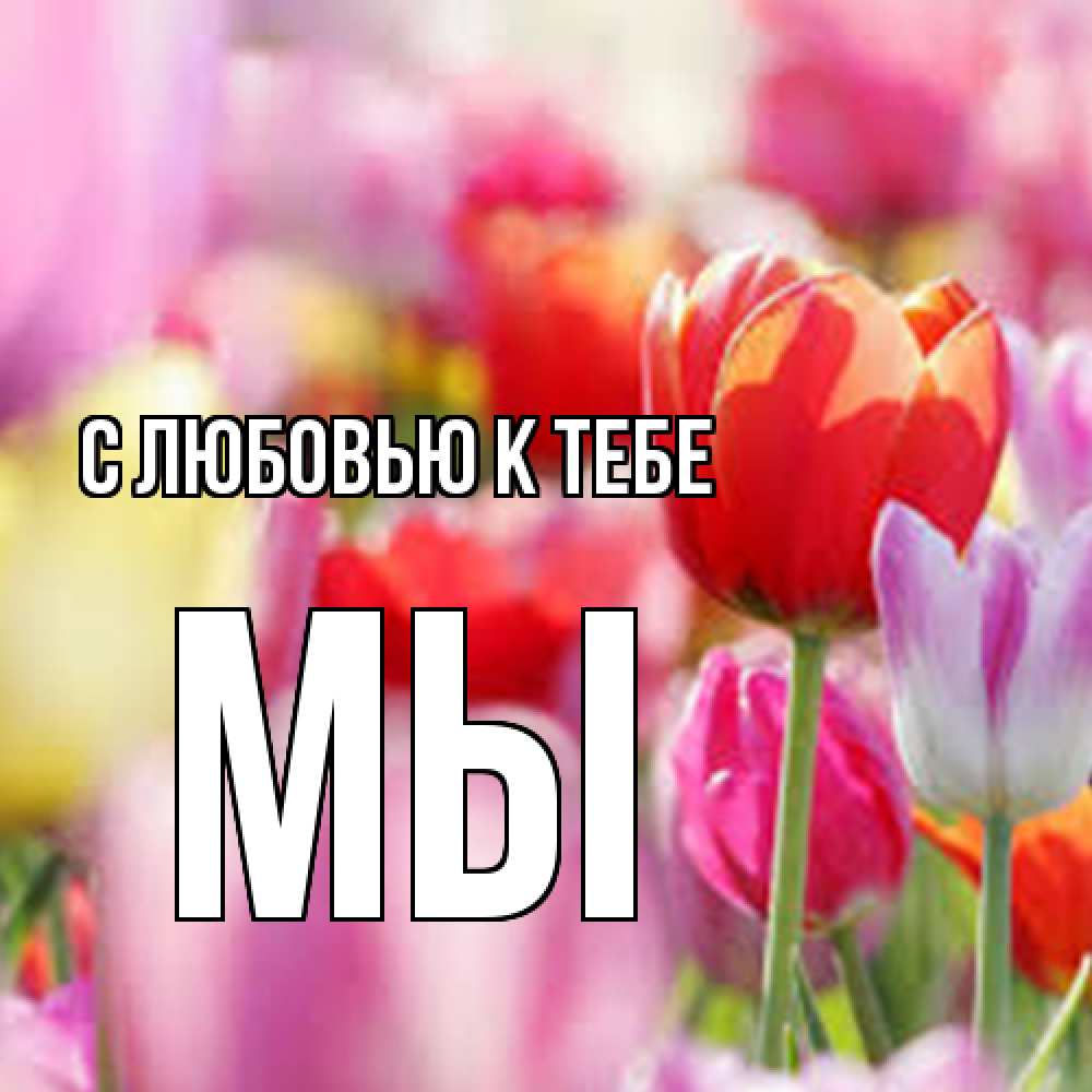 Открытка  с именем. Мы, С любовью к тебе  