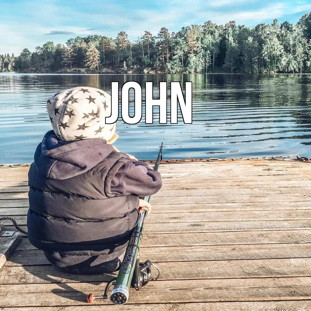 Открытка  с именем. John, Главная  