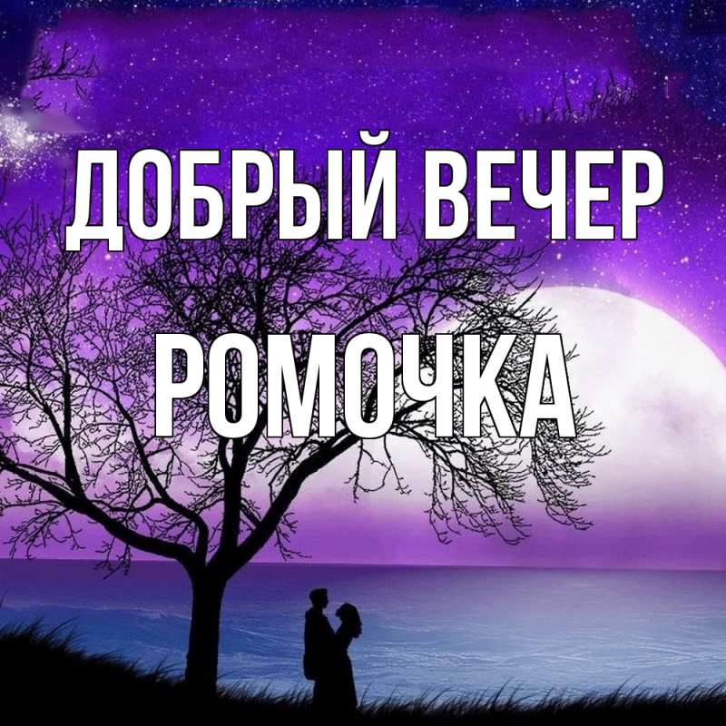 Картинка Добрый вечер, Ромочка