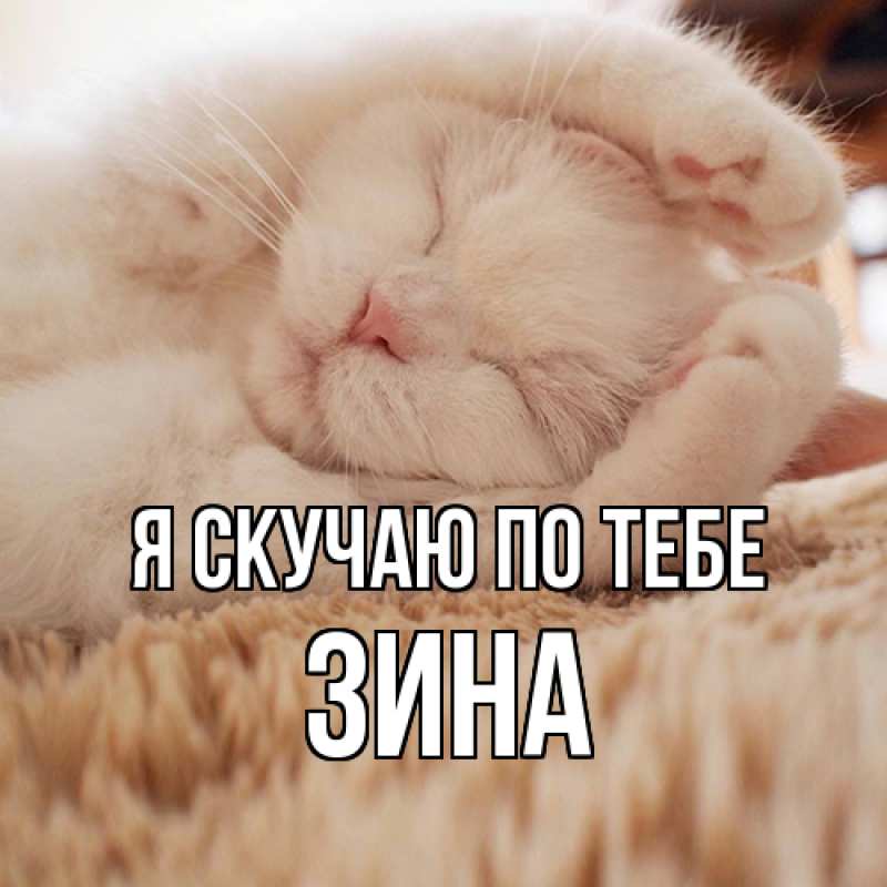 Картинка Я скучаю по тебе, Зина