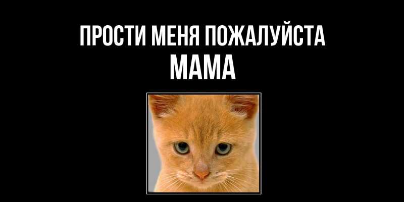 Картинка Прости меня пожалуйста, Мама