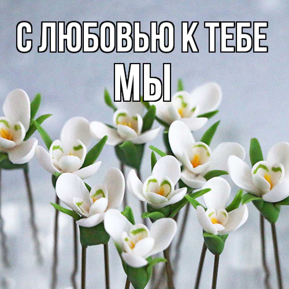 Открытка  с именем. Мы, С любовью к тебе  