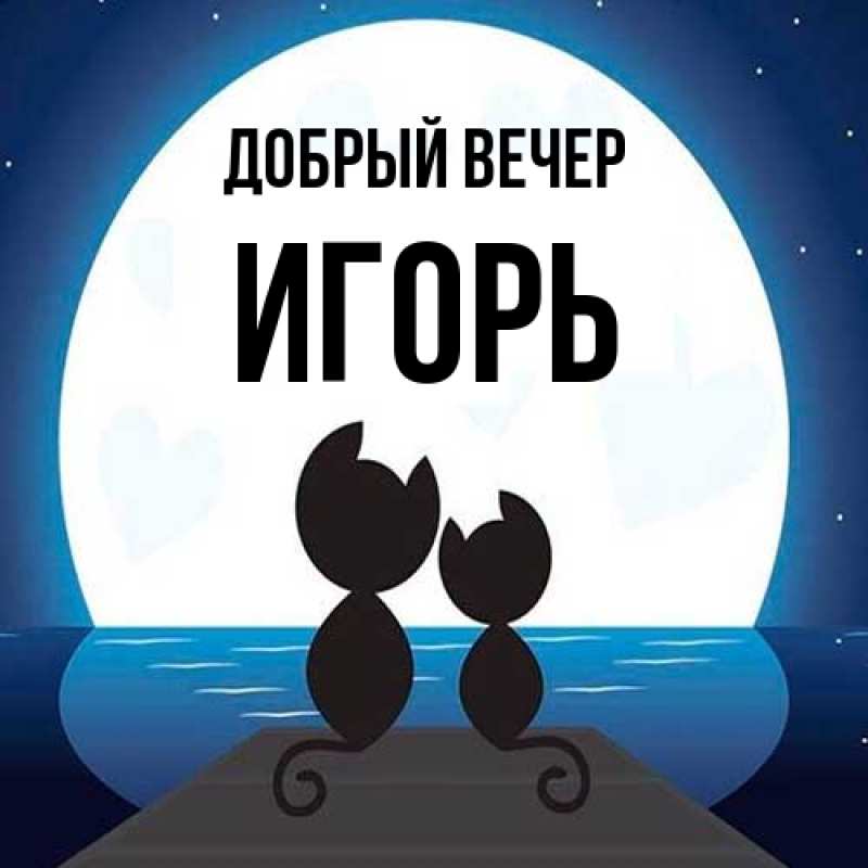 Картинка Добрый вечер, Игорь