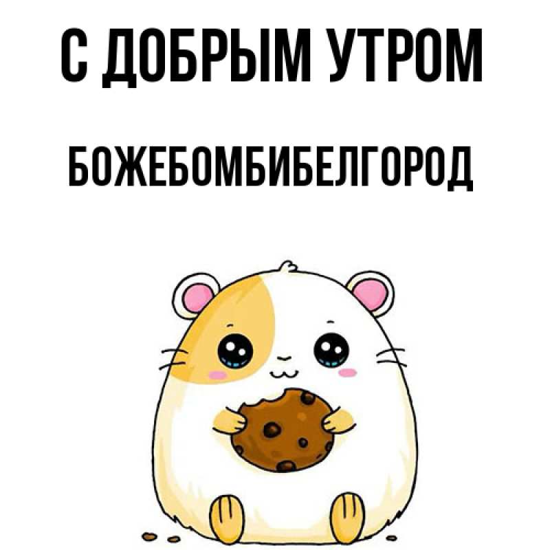 Картинка С добрым утром, боже.бомби.белгород