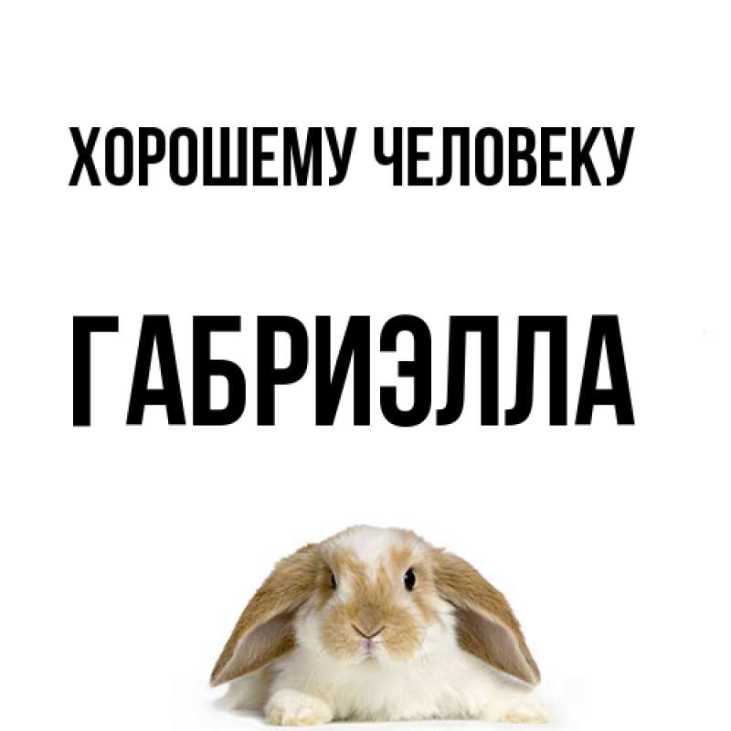 Картинка Хорошему человеку, Габриэлла