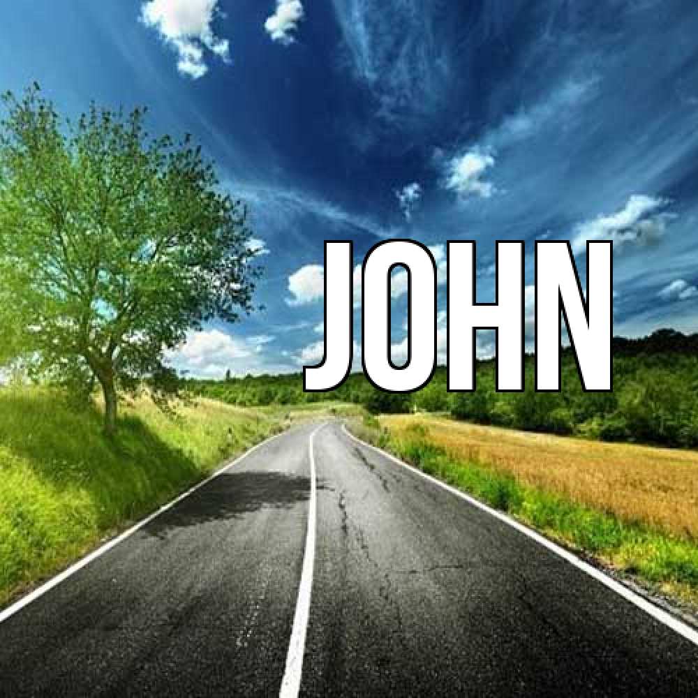 Открытка  с именем. John, Главная  