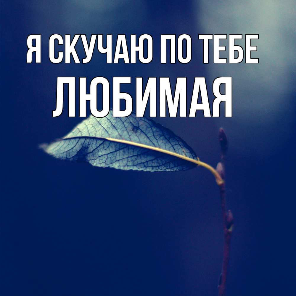 Открытка  с именем. Любимая, Я скучаю по тебе  