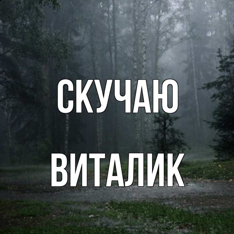 Картинка Скучаю, Виталик