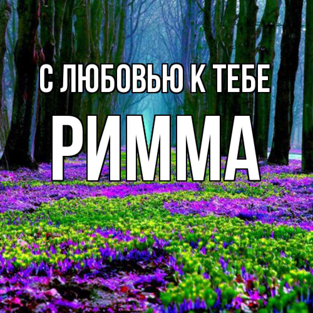 Открытка  с именем. Римма, С любовью к тебе  