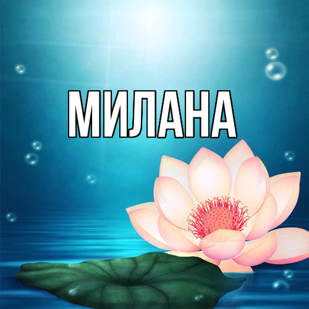 Открытка  с именем. Милана, Главная  